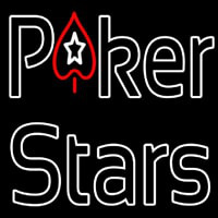 Pokers Stars Neon Sign