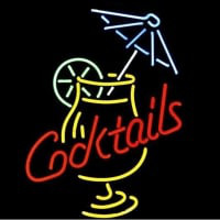 Professional Cocktail And Martini Umbrella Cup Beer Bar Real Gift Fast Ship Neon Sign