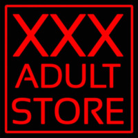 Red  Border X   Adult Store Neon Sign