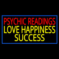 Red Psychic Readings Yellow Love Happiness Success Neon Sign