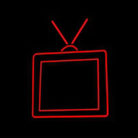 Television Neon Sign