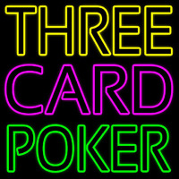 Three Card Poker 2 Neon Sign