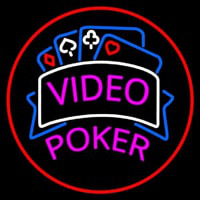 Video Poker 1 Neon Sign