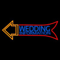 Wedding Information Neon Sign