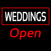 Weddings Open Neon Sign