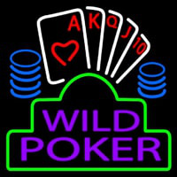 Wild Poker 2 Neon Sign