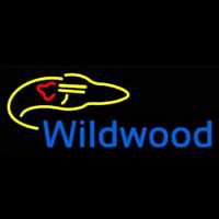 Wildwood Rocket Ship Neon Sign